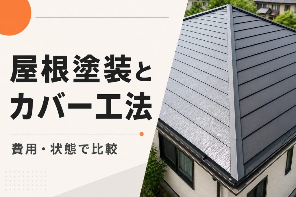 屋根塗装とカバー工法はどっち？費用・寿命・劣化状態で比較