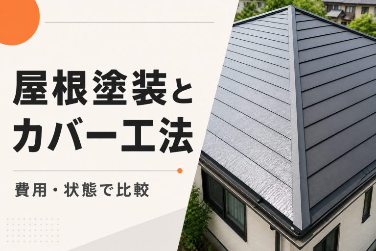 屋根塗装とカバー工法はどっち？費用・寿命・劣化状態で比較