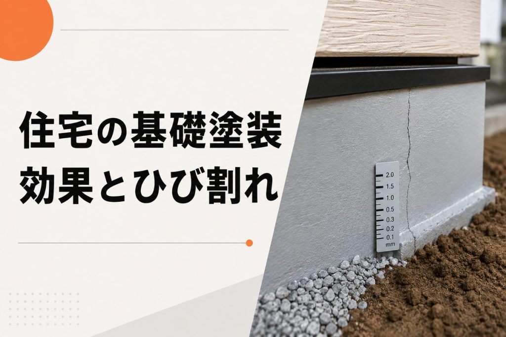 住宅の基礎塗装は必要？費用・効果とひび割れの注意点