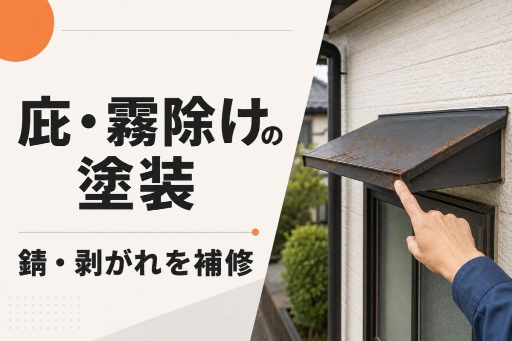 庇・霧除け塗装の費用｜錆・剥がれと補修方法