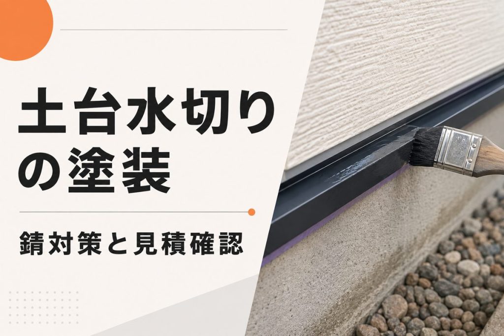土台水切りの塗装は必要？錆対策と見積もりの確認点