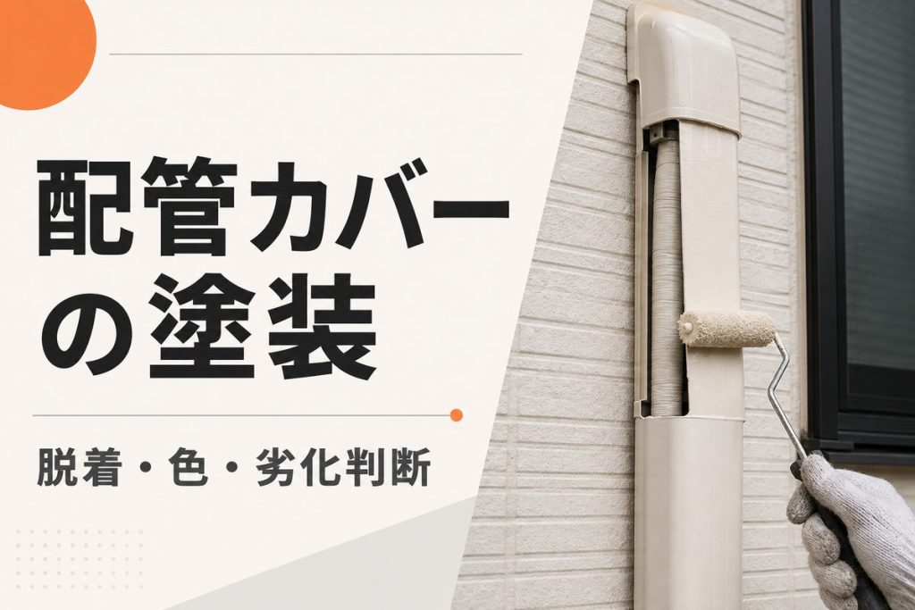外壁塗装で配管カバーは塗る？脱着・色・劣化の判断