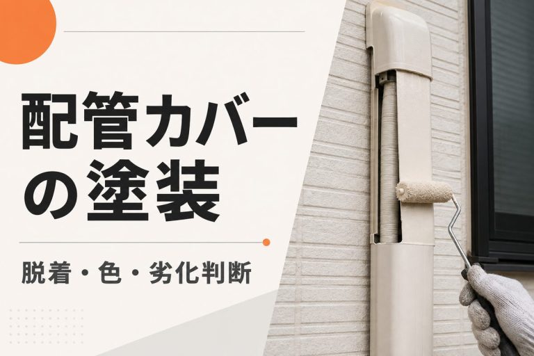 外壁塗装で配管カバーは塗る？脱着・色・劣化の判断
