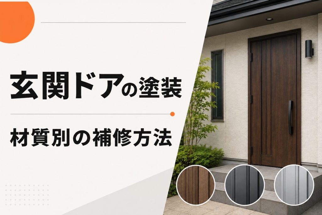 玄関ドア塗装の費用｜木製・金属・アルミの補修方法