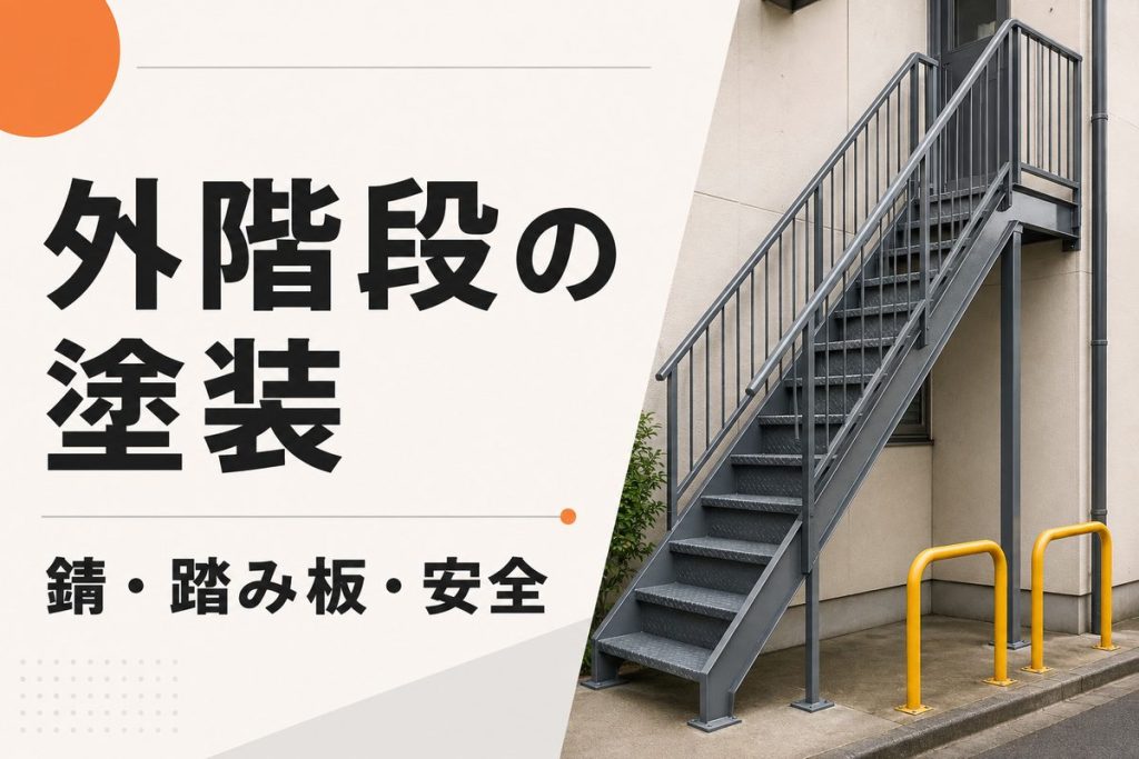 外階段塗装の費用と手順｜錆・踏み板・安全対策