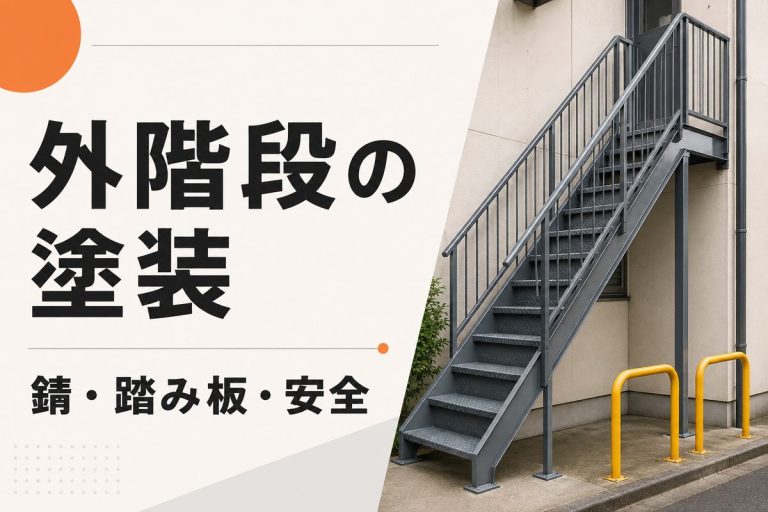 外階段塗装の費用と手順｜錆・踏み板・安全対策