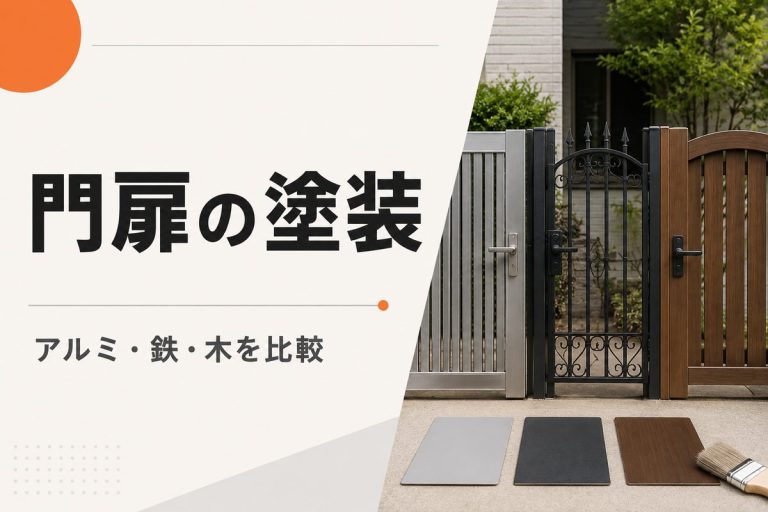 門扉塗装の費用｜アルミ・鉄・木製の塗装可否