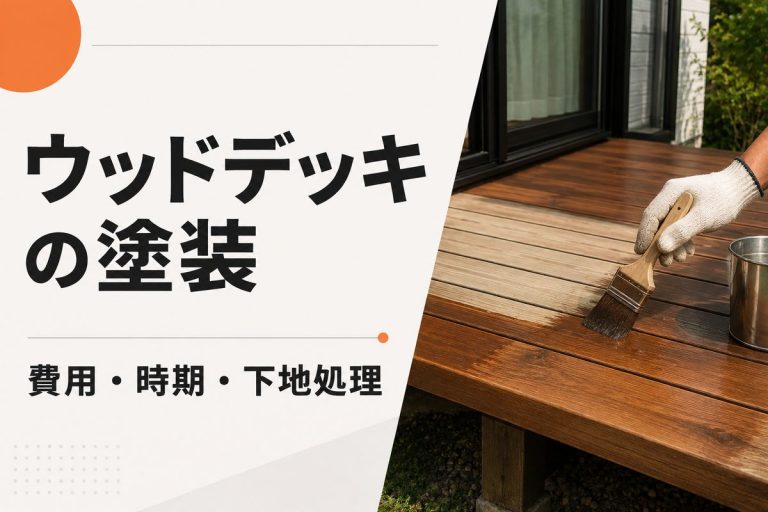 ウッドデッキ塗装の費用と時期｜塗料・下地処理の選び方