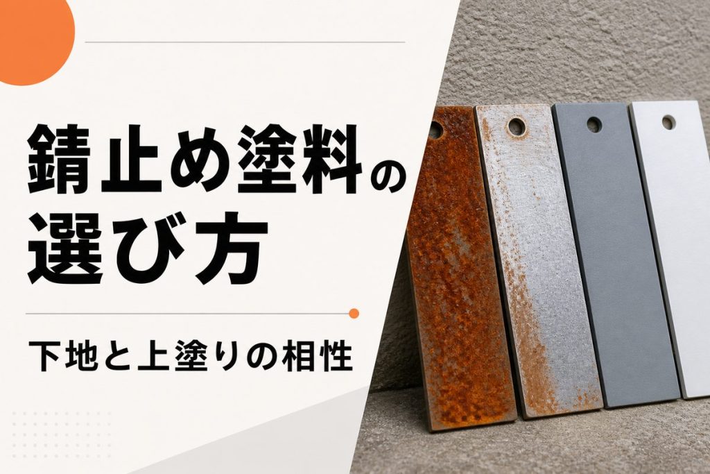 錆止め塗料の種類と選び方｜色・下地・上塗りの相性