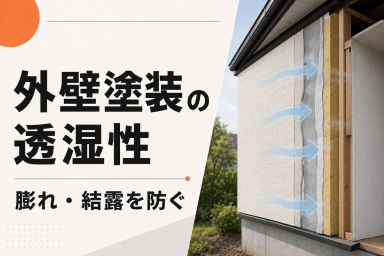 外壁塗装で透湿性が重要な理由｜膨れ・結露を防ぐ塗料選び