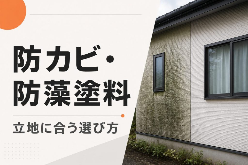 防カビ・防藻塗料の効果｜外壁の立地に合う選び方