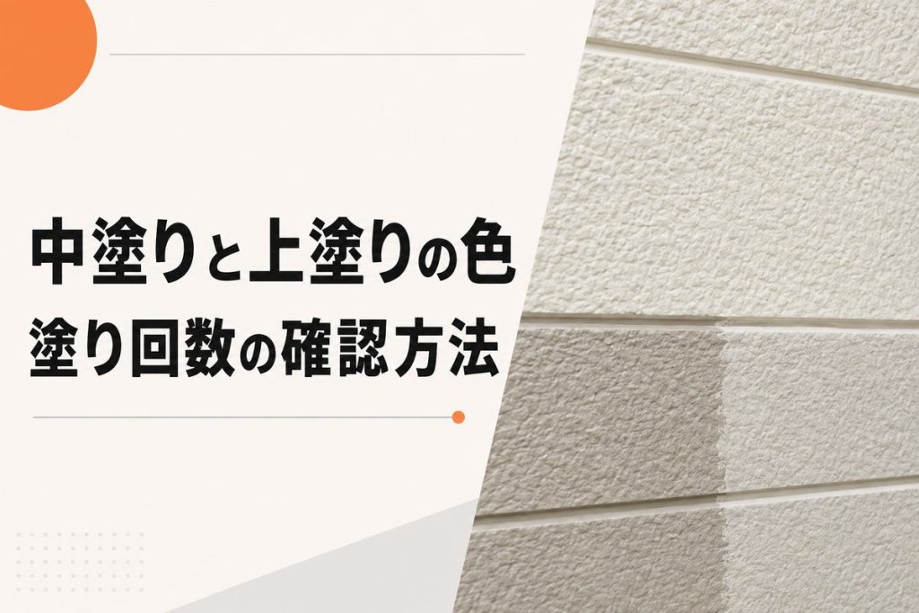 中塗りと上塗りの色は変えるべき？塗り回数を確認する方法