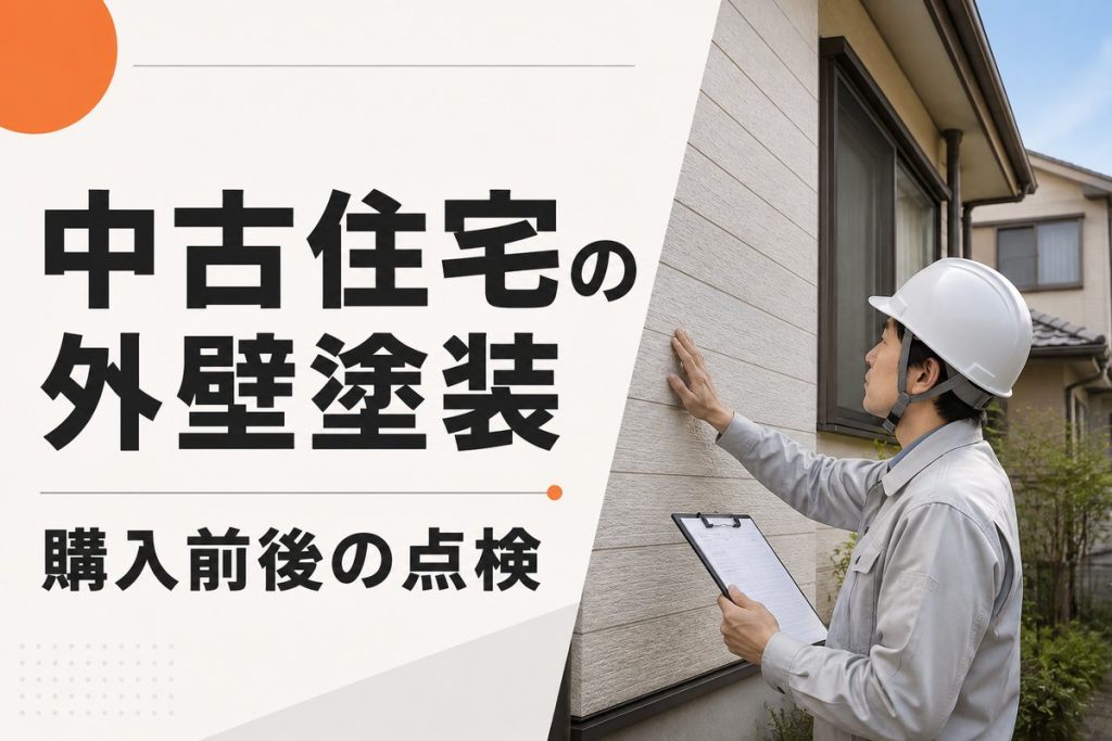 中古住宅の外壁塗装｜購入前後の点検と費用の見込み方