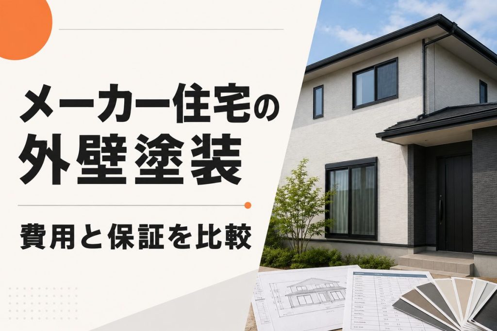 ハウスメーカーの外壁塗装は高い？他社依頼と保証を比較
