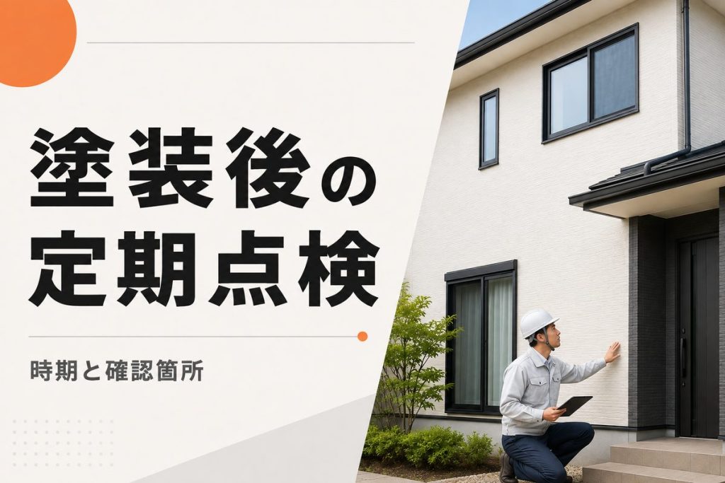 外壁塗装後の定期点検はいつ？確認箇所と業者への連絡基準