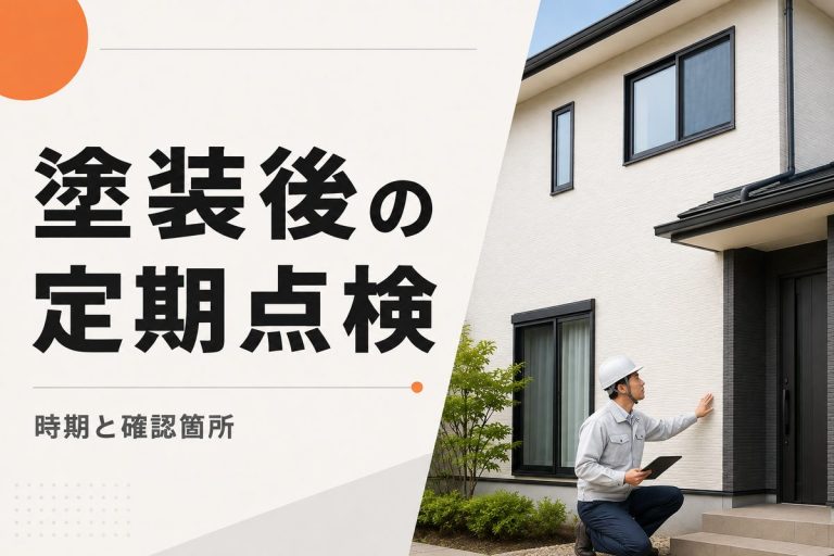 外壁塗装後の定期点検はいつ？確認箇所と業者への連絡基準