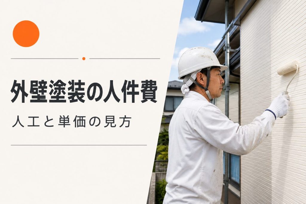 外壁塗装の人件費はいくら？職人単価・人工と見積もりの読み方