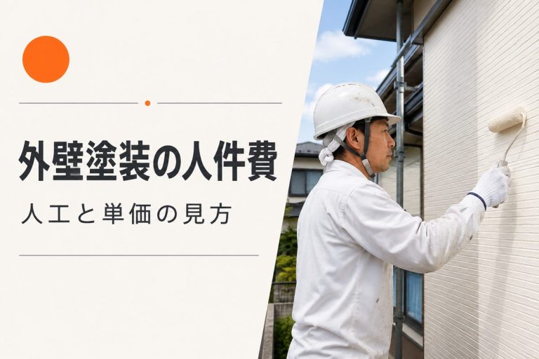 外壁塗装の人件費はいくら？職人単価・人工と見積もりの読み方