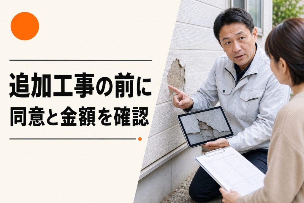 外壁塗装の追加工事は事前同意が必要？追加請求を防ぐ確認手順