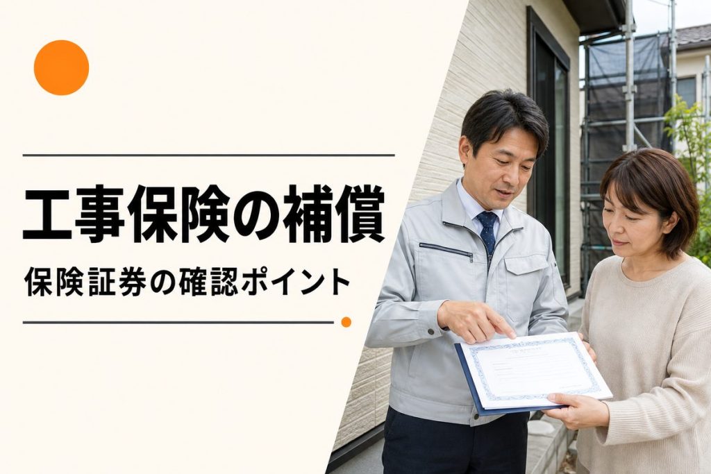 外壁塗装の工事保険は何を補償する？契約前に確認する保険証券