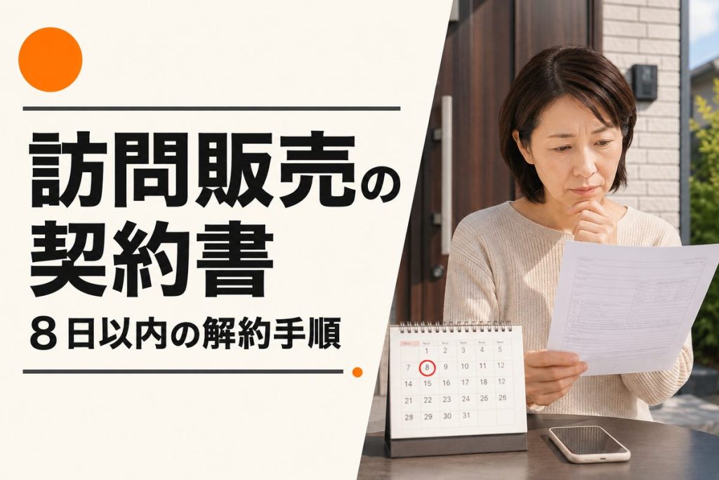 外壁塗装の訪問販売で契約書を受け取ったら？確認事項と解約手順