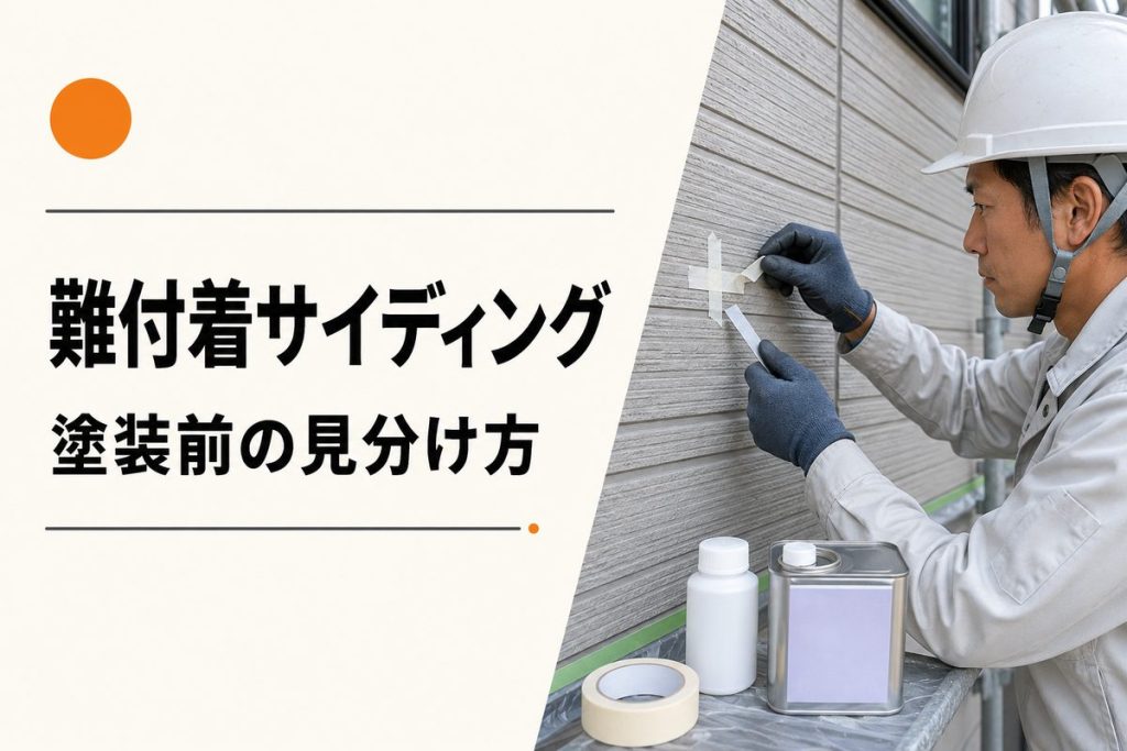 難付着サイディングは塗装できる？見分け方・下塗り材と試験施工