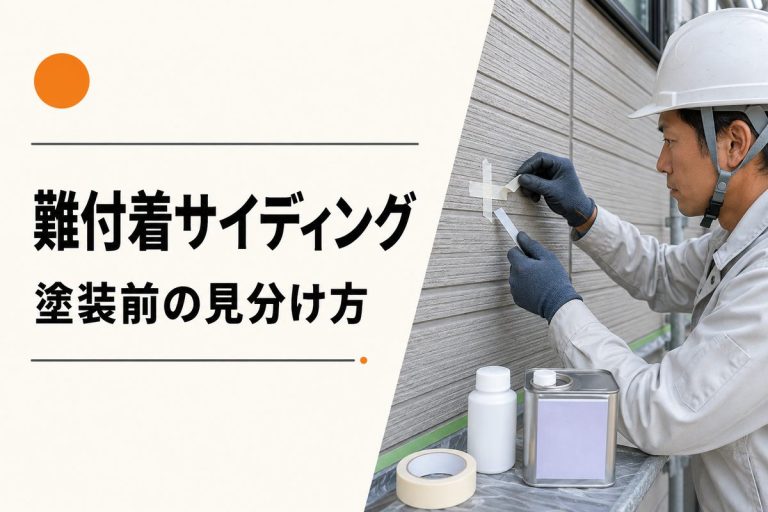 難付着サイディングは塗装できる？見分け方・下塗り材と試験施工