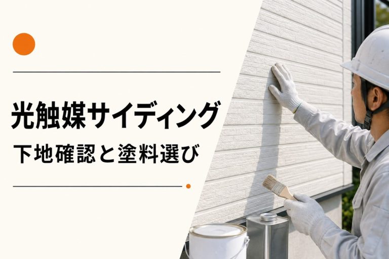 光触媒サイディングは塗り替えできる？下地確認と塗料選び