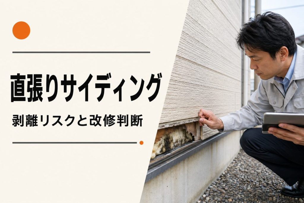 直張りサイディングは塗装できる？剥離リスクと張り替え判断