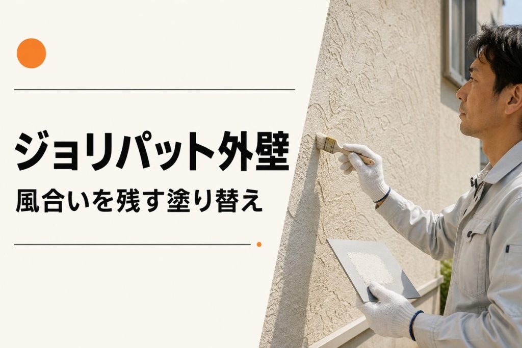 ジョリパット外壁の塗り替え｜費用・下地処理と風合いを残す方法