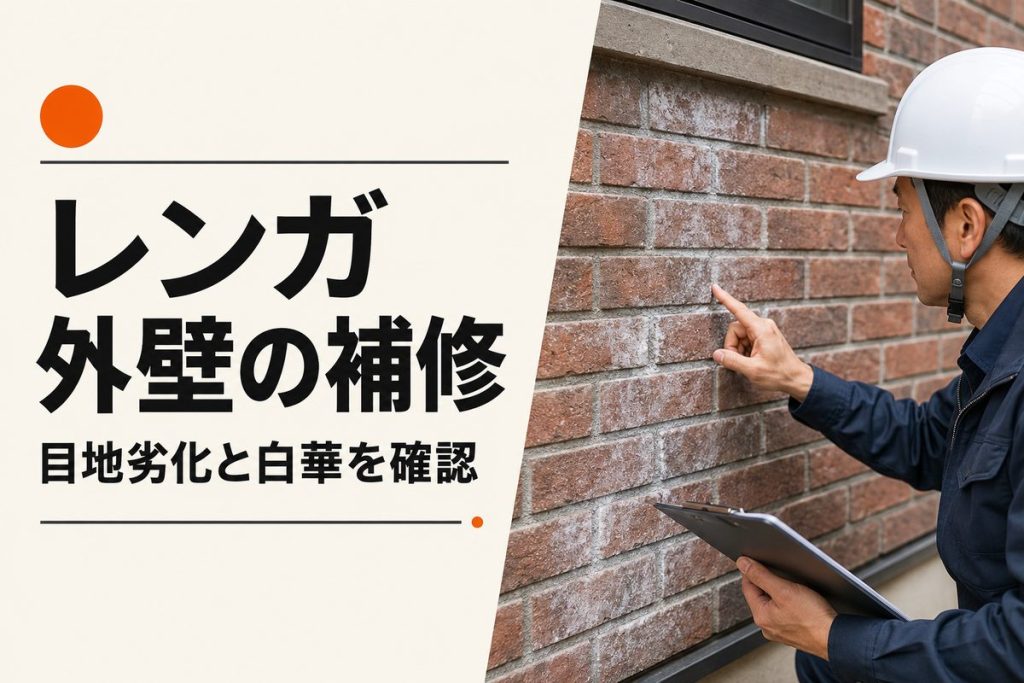 レンガ外壁のメンテナンス｜目地劣化・白華と塗装しない選択