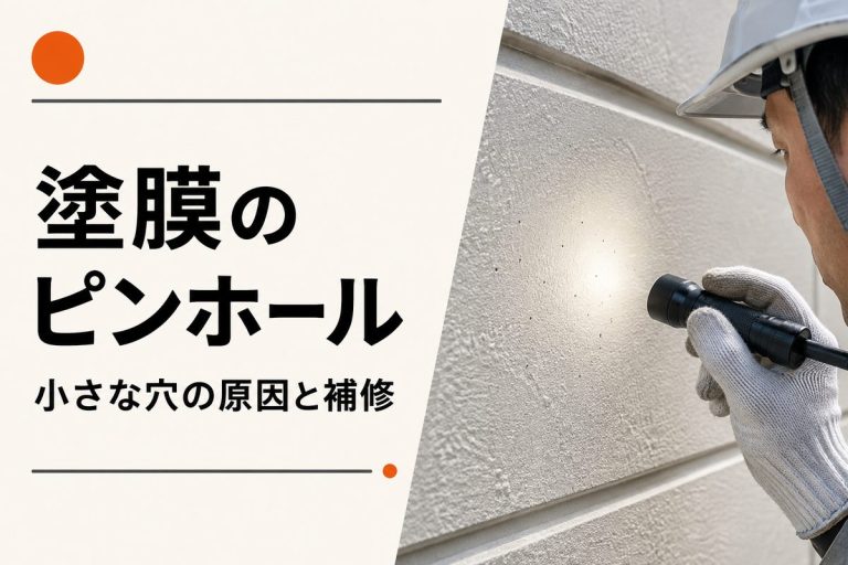 外壁塗装のピンホールとは？小さな穴の原因・影響と補修判断