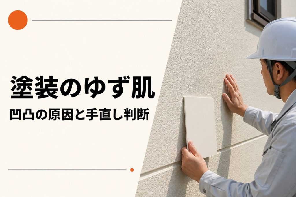 外壁塗装のゆず肌は施工不良？凹凸の原因と手直し判断