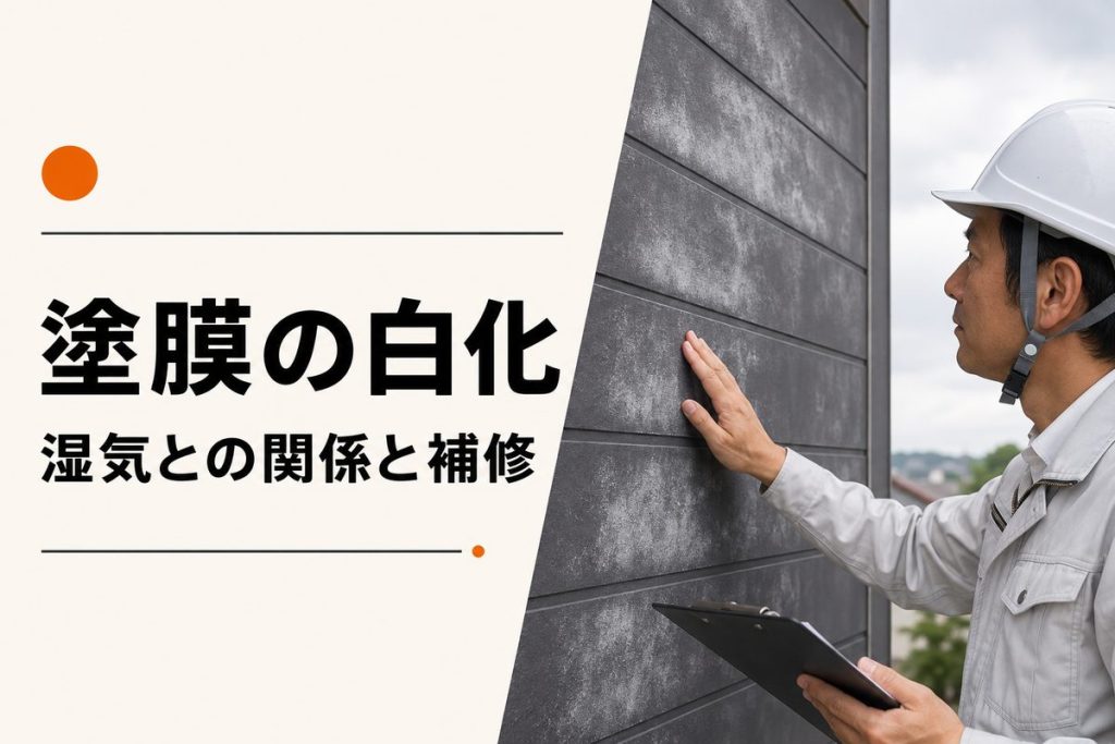 外壁塗装の白化・ブラッシングとは？湿気との関係と補修方法