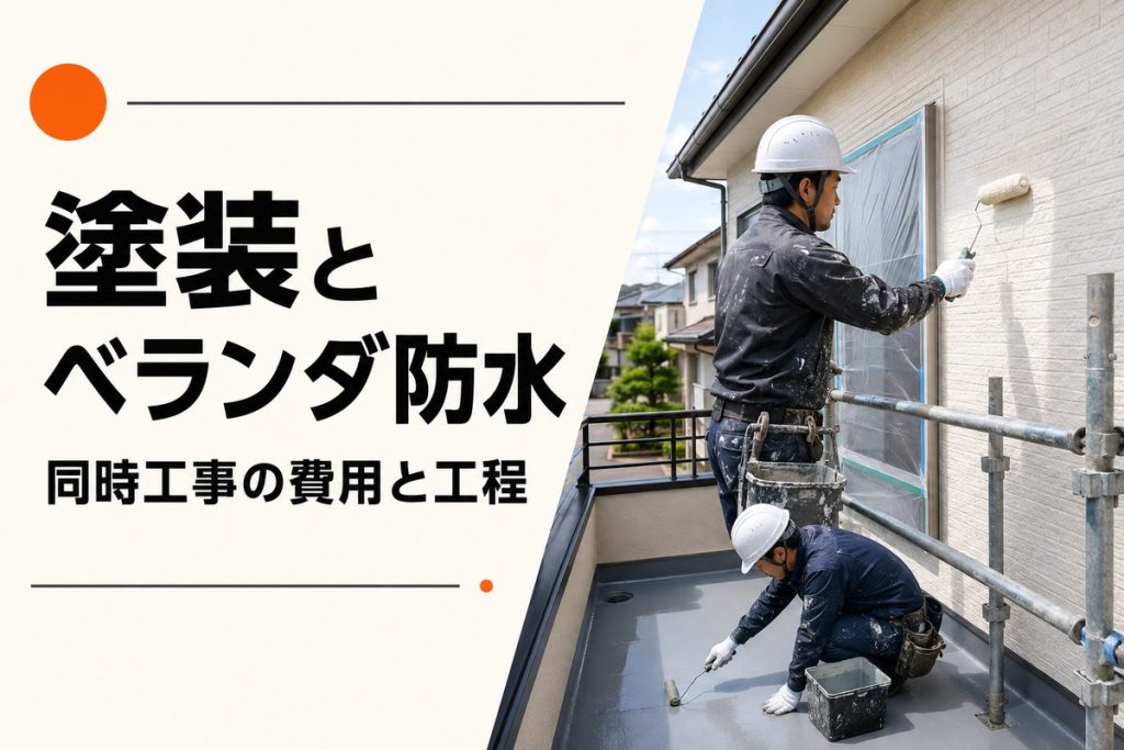 外壁塗装とベランダ防水を同時にするメリット｜費用・工程・保証