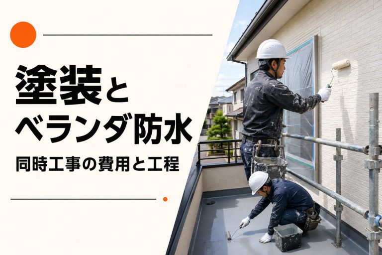 外壁塗装とベランダ防水を同時にするメリット｜費用・工程・保証