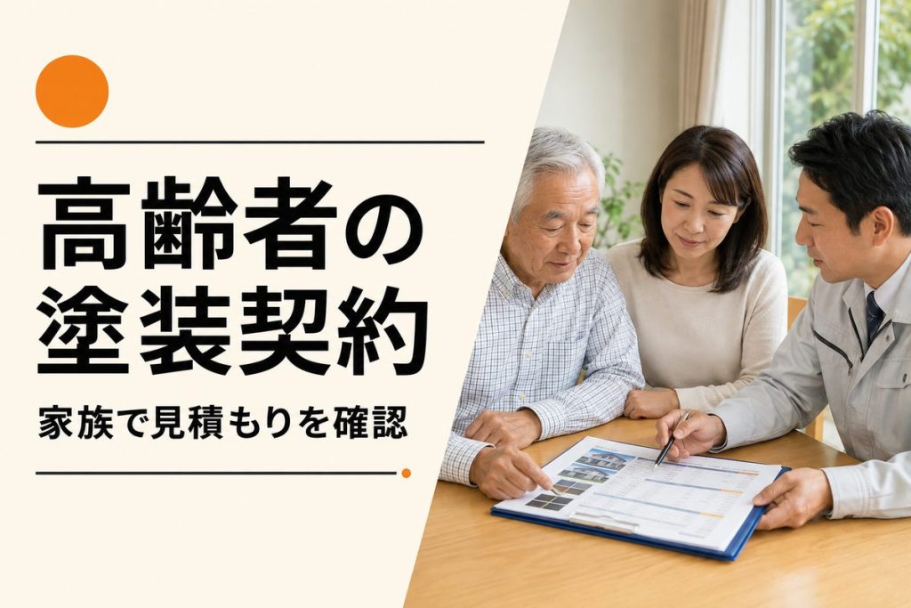 高齢の親が外壁塗装を契約するとき｜家族で確認する見積もりと連絡