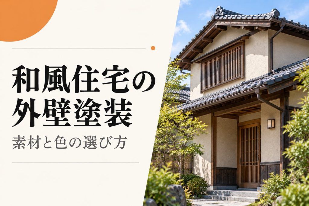 和風住宅の外壁塗装｜素材別のメンテナンスと色選び